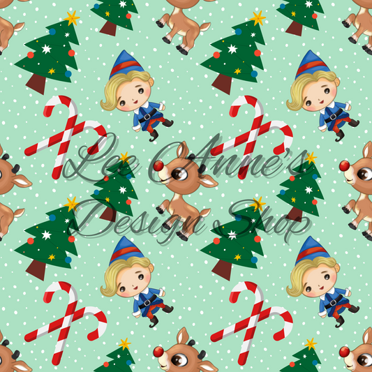 Christmas Reindeer Seamless