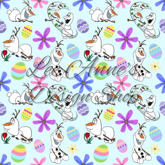 Froze Snowman Seamless