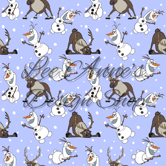 Froze Snowman Seamless