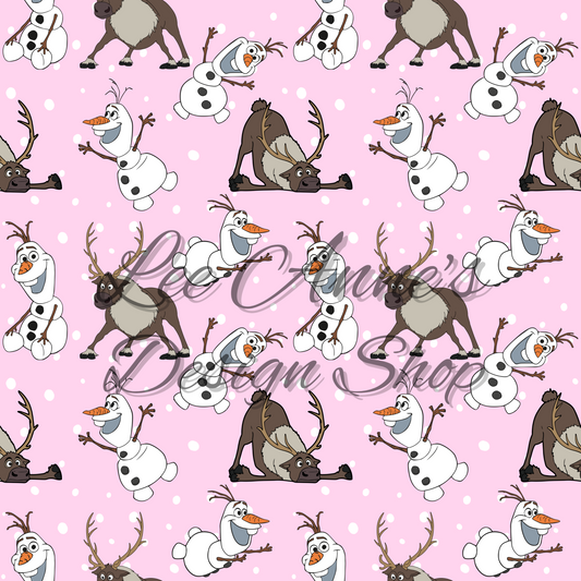 Froze Snowman Seamless