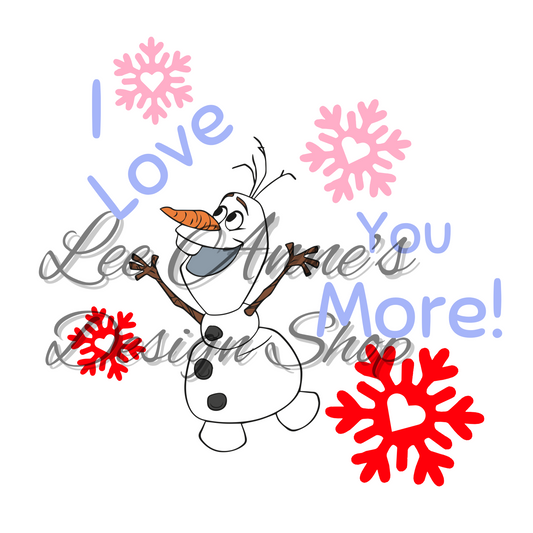 Froze Snowman Sublimation