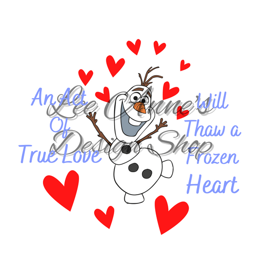 Froze Snowman Sublimation