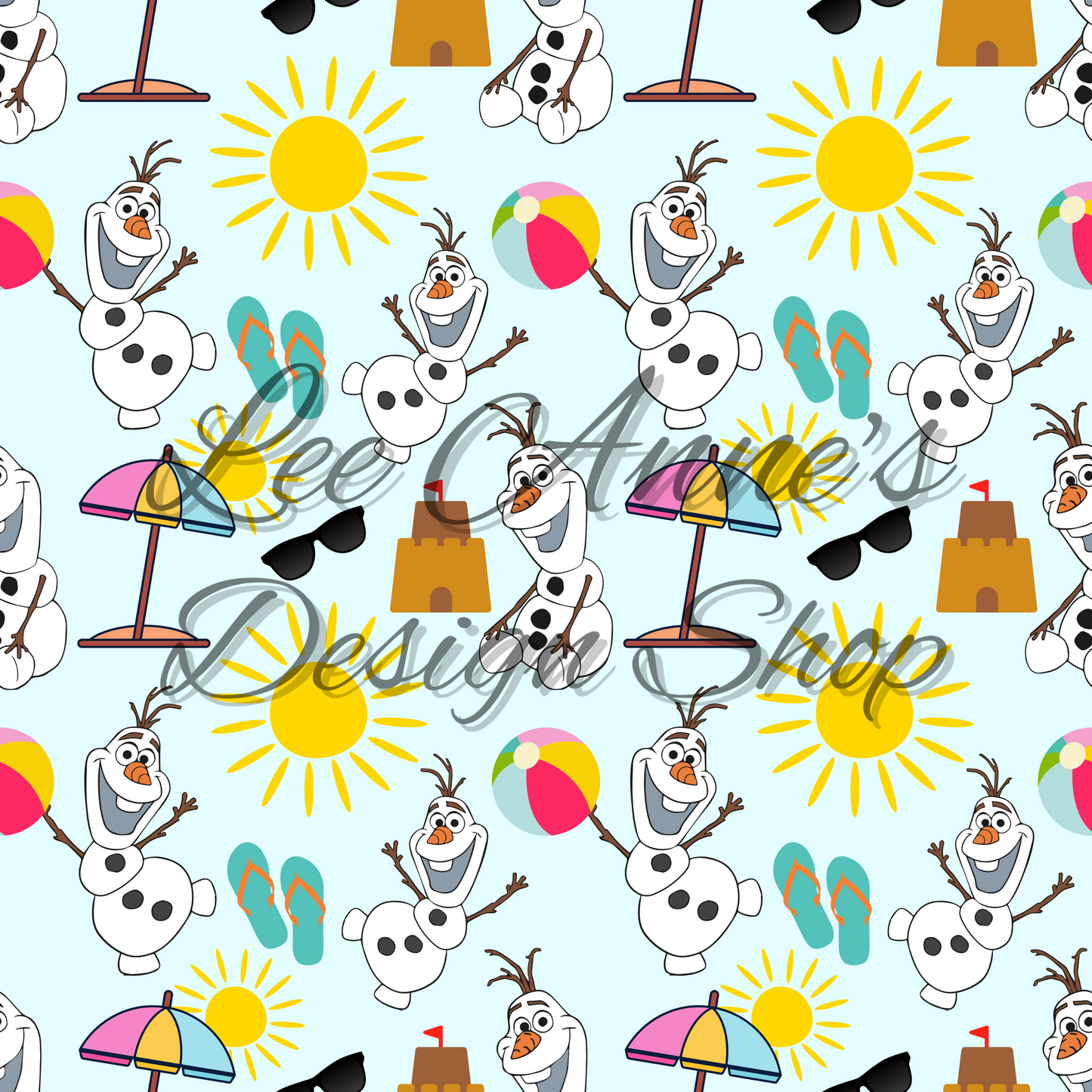 Froze Snowman Seamless