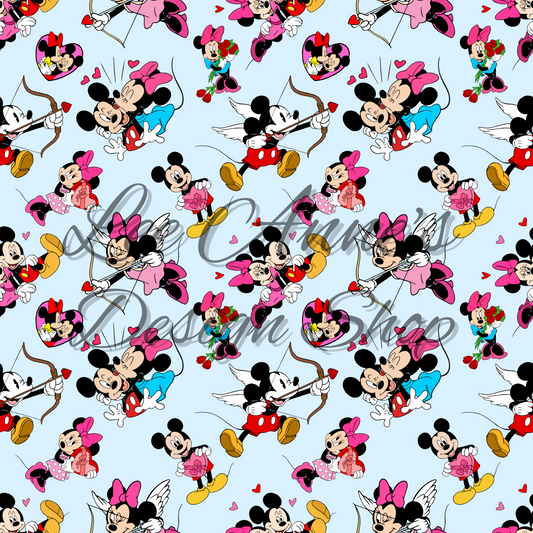 Valentines Mouse Seamless