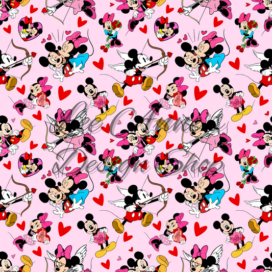 Valentines Mouse Seamless