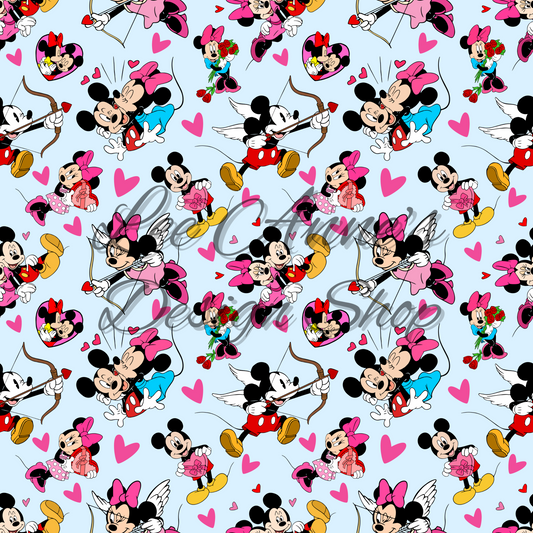 Valentines Mouse Seamless