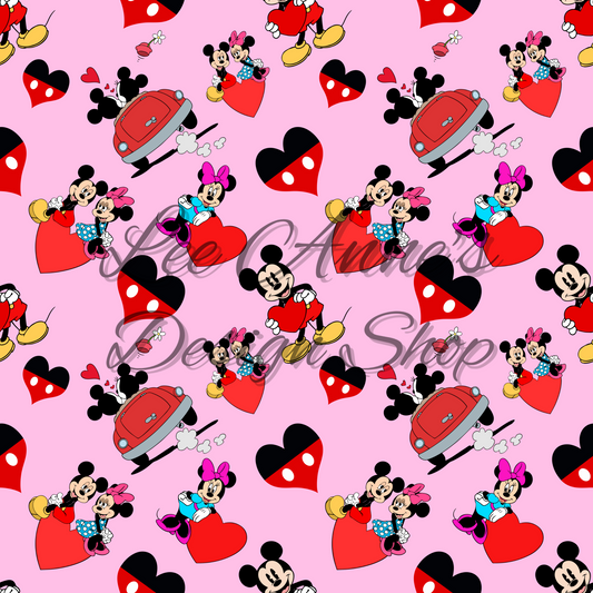 Valentines Mouse Seamless