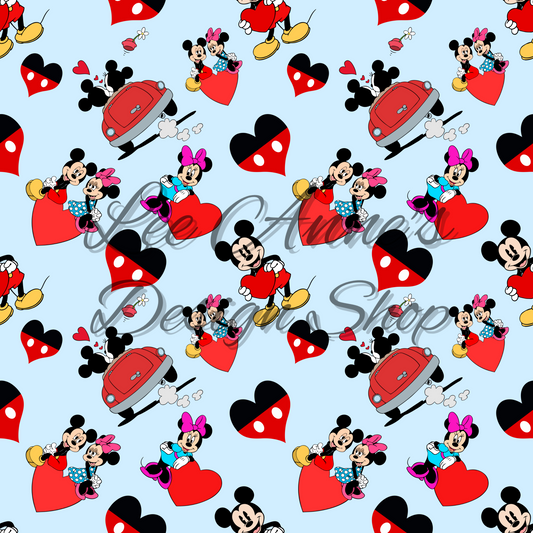 Valentines Mouse Seamless