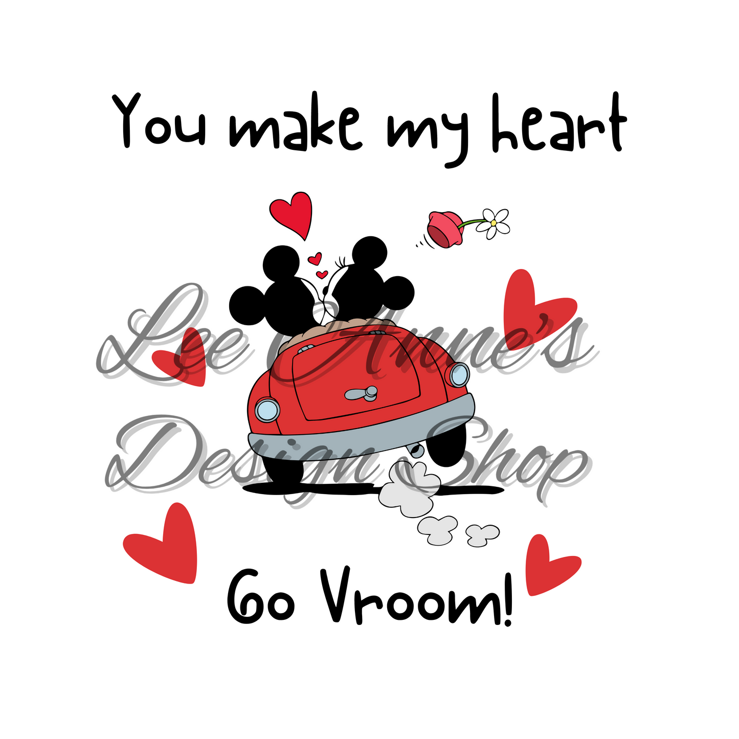 Valentines Mouse Sublimation