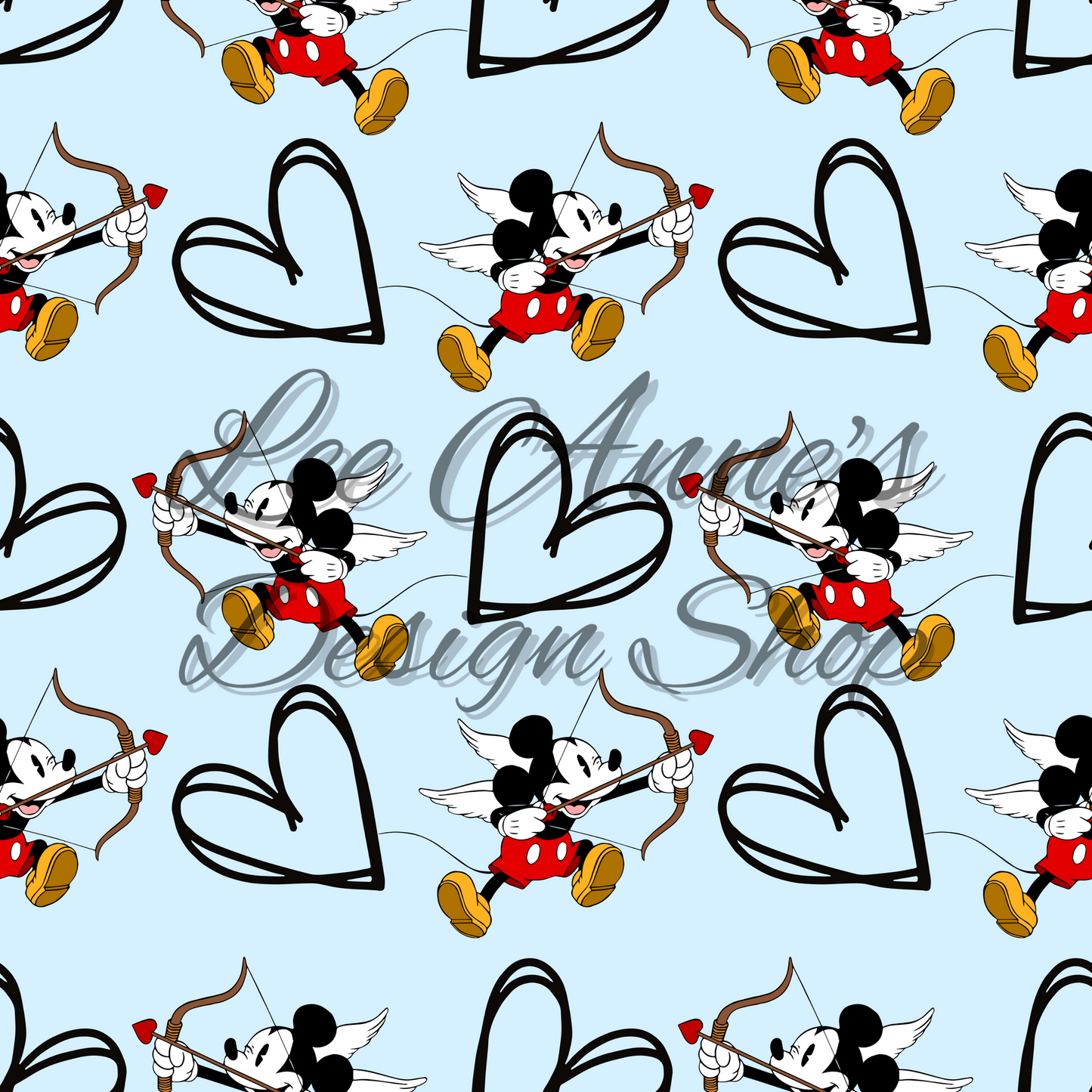 Valentines Mouse Seamless