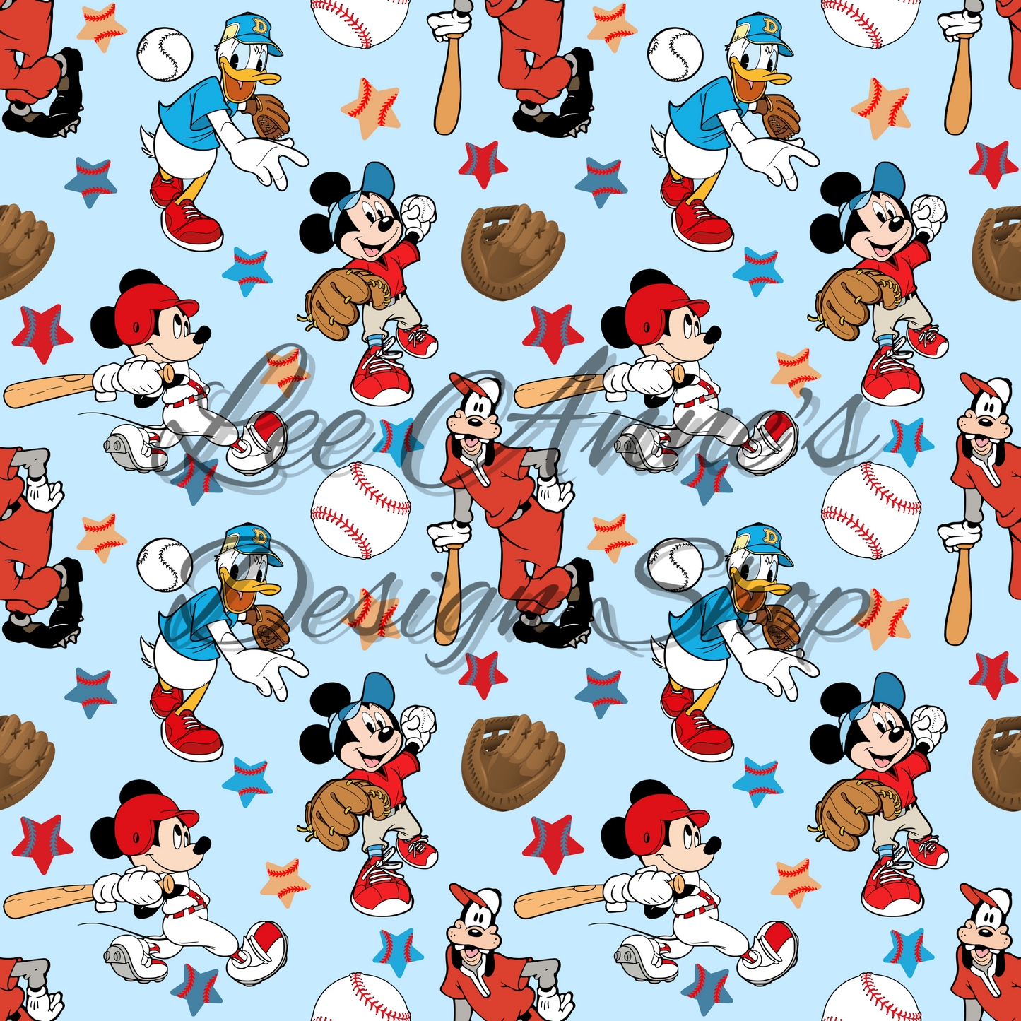 Mouse Baseball Seamless