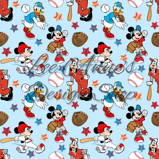 Mouse Baseball Seamless