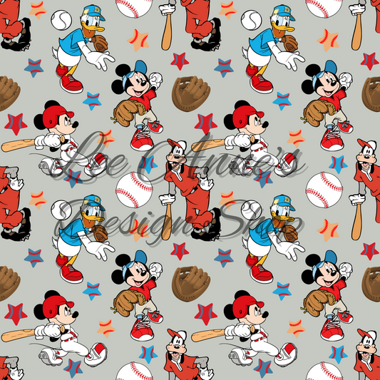Mouse Baseball Seamless
