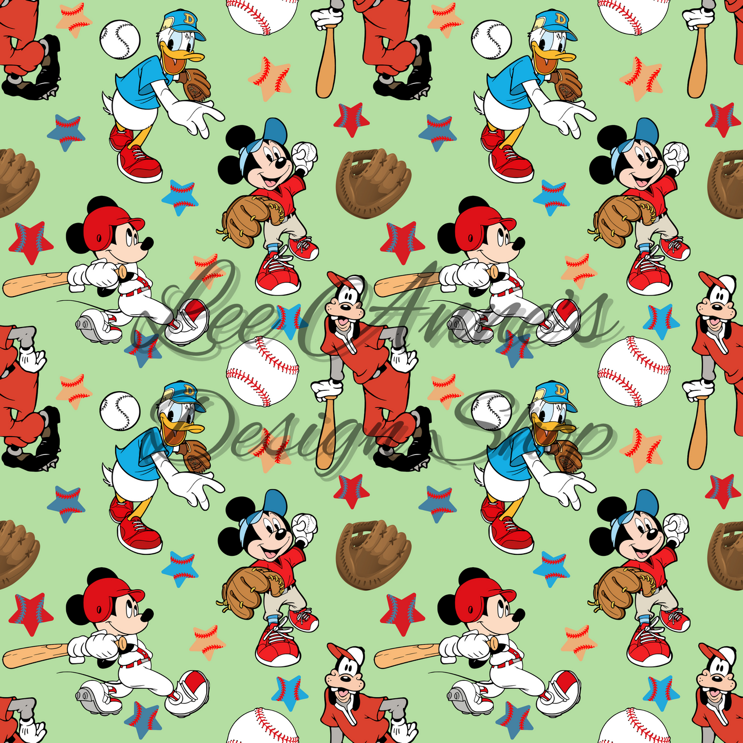 Mouse Baseball Seamless