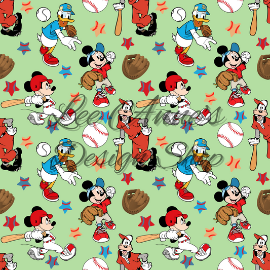 Mouse Baseball Seamless