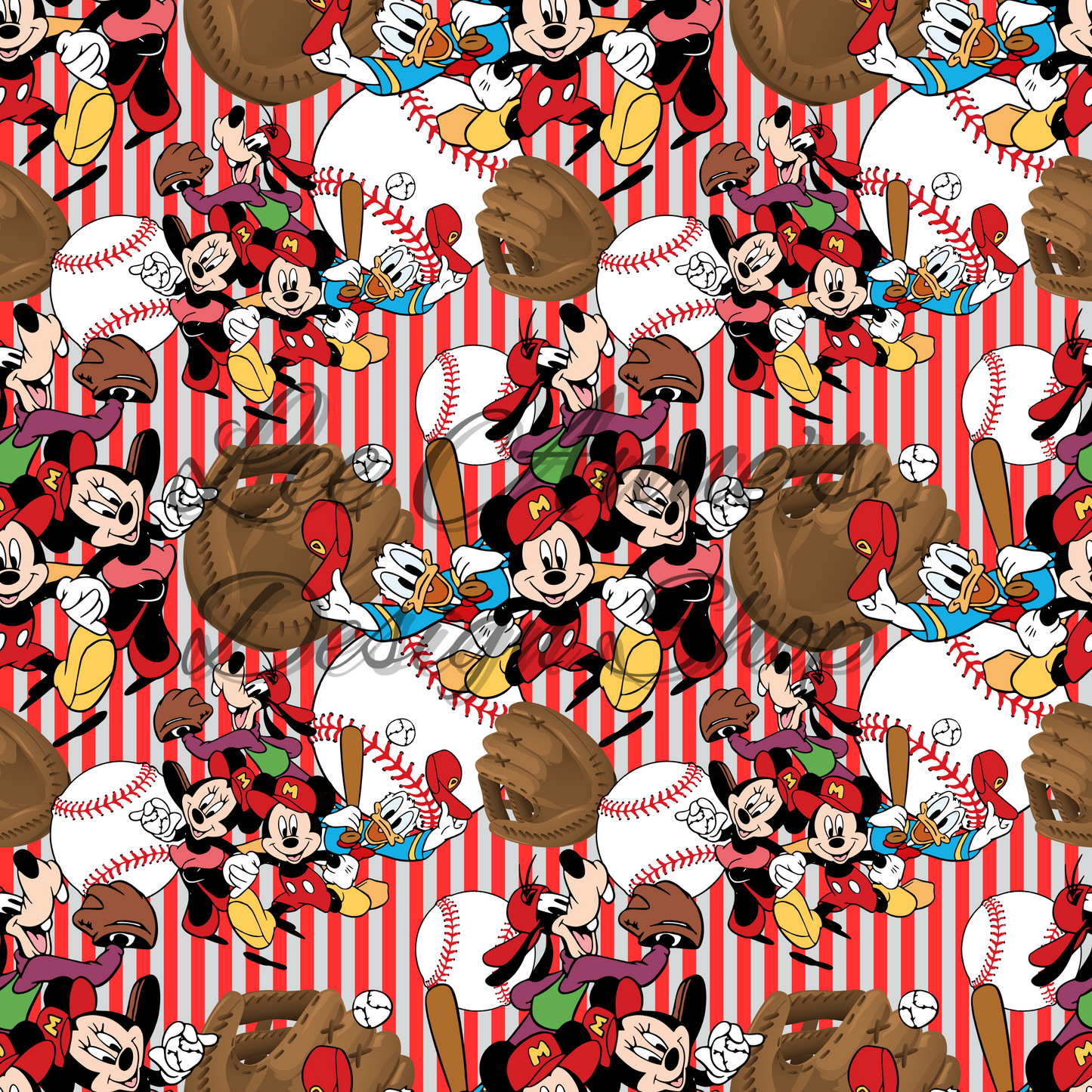 Mouse Baseball Seamless