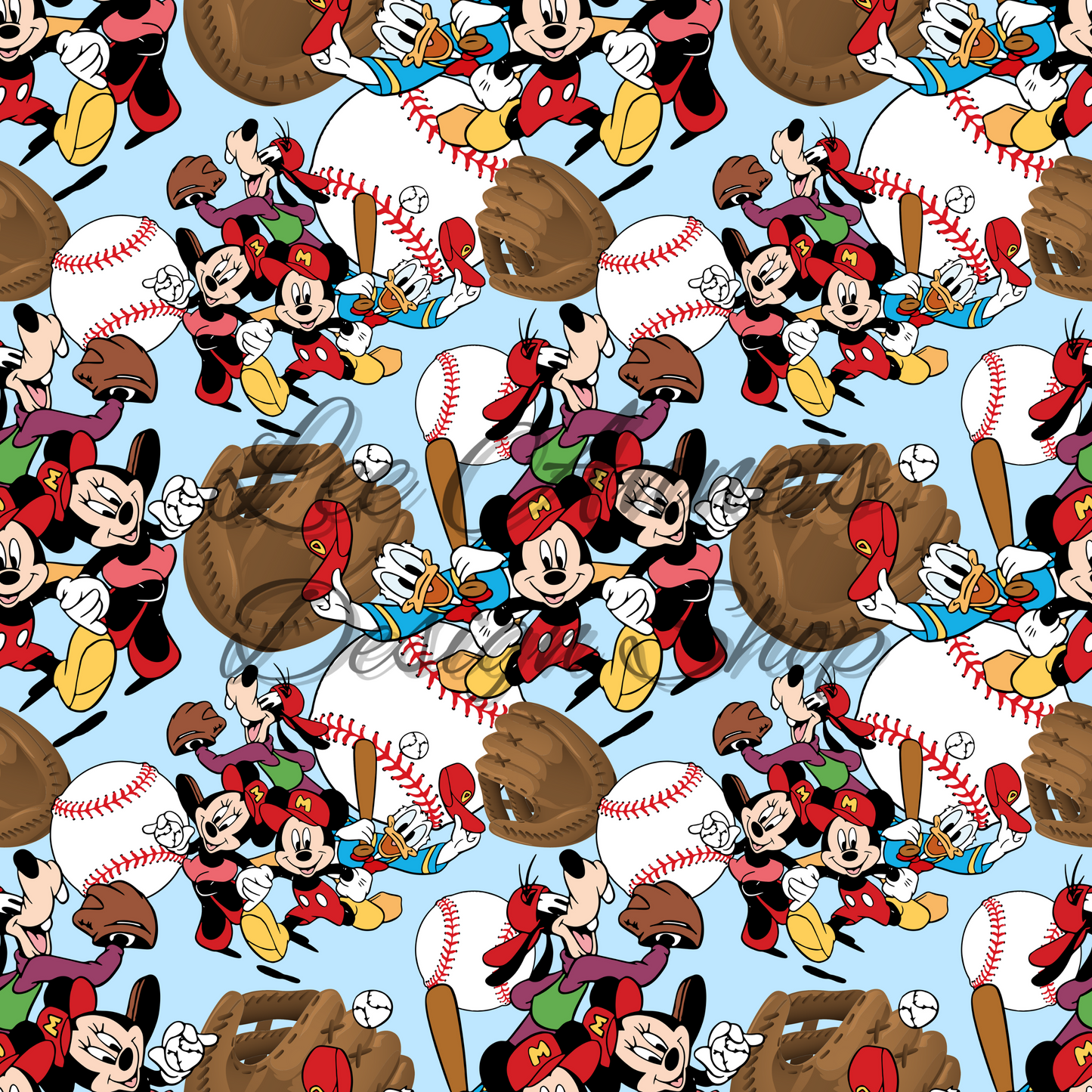 Mouse Baseball Seamless