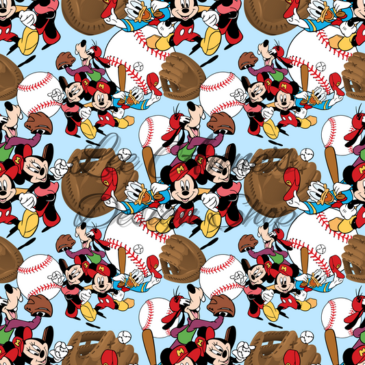 Mouse Baseball Seamless