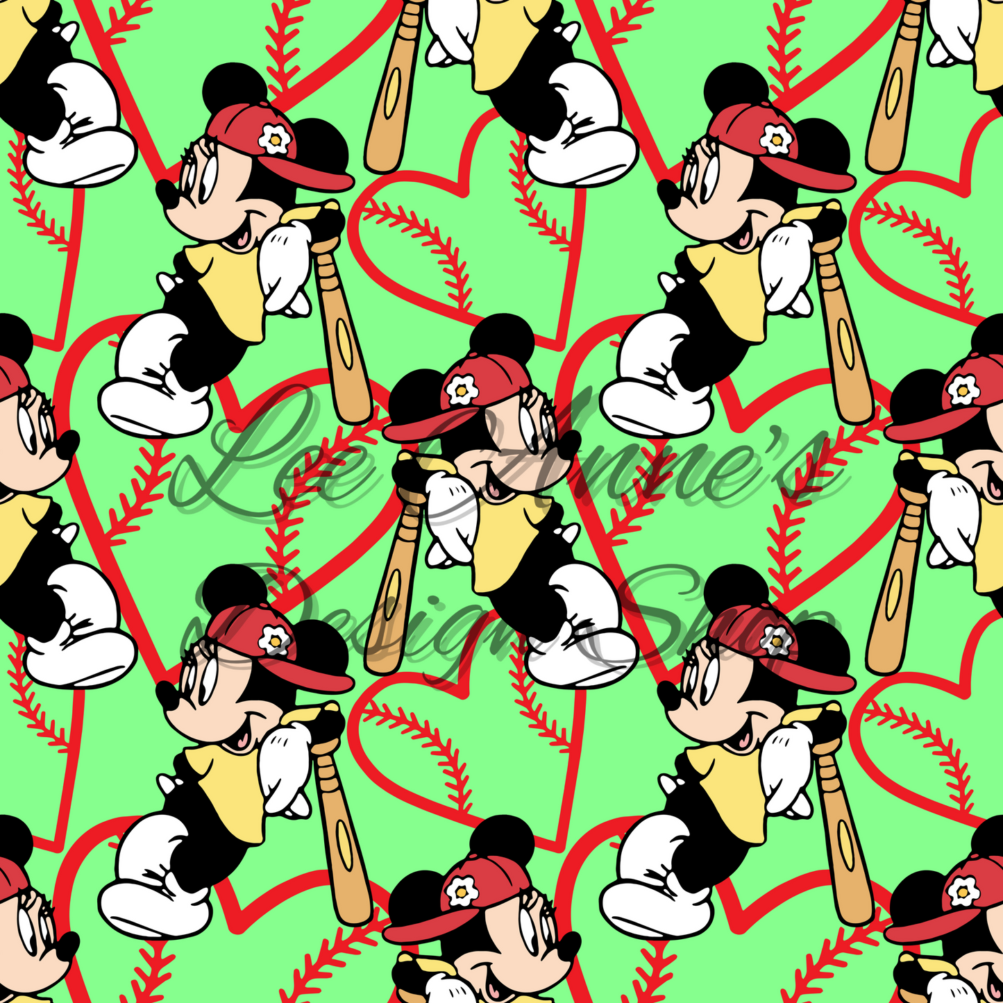 Mouse Baseball Seamless
