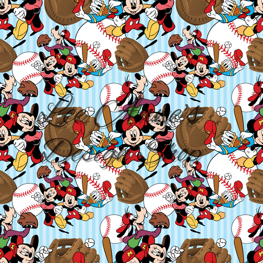 Mouse Baseball Seamless