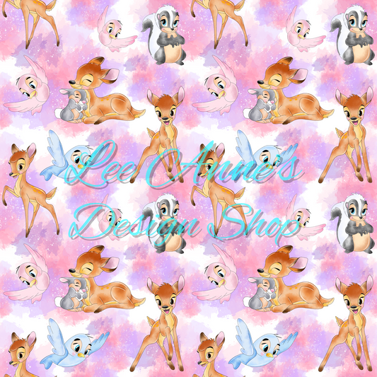 Deer and Friends Seamless