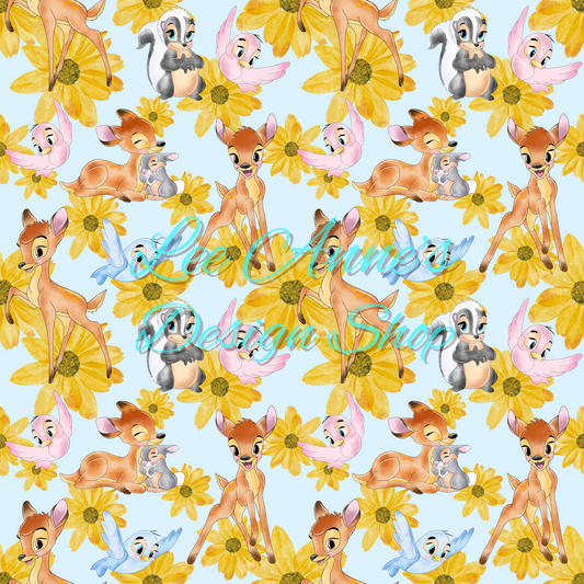 Deer and Friends Seamless