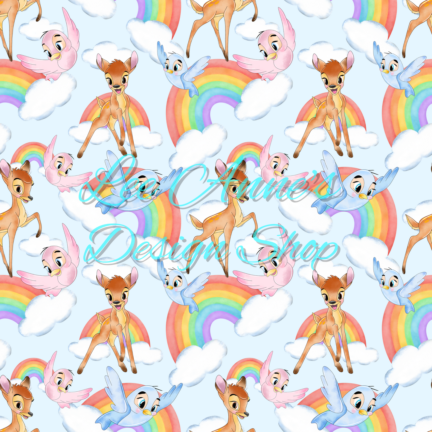 Deer and Friends Seamless