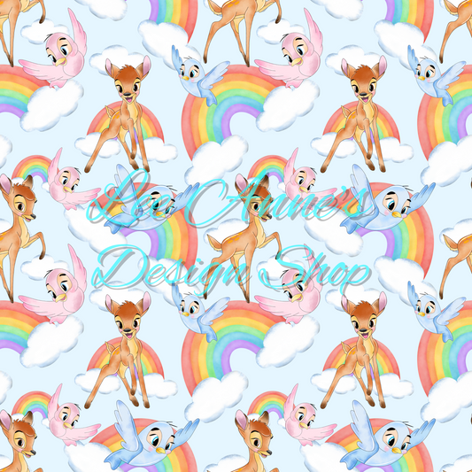 Deer and Friends Seamless