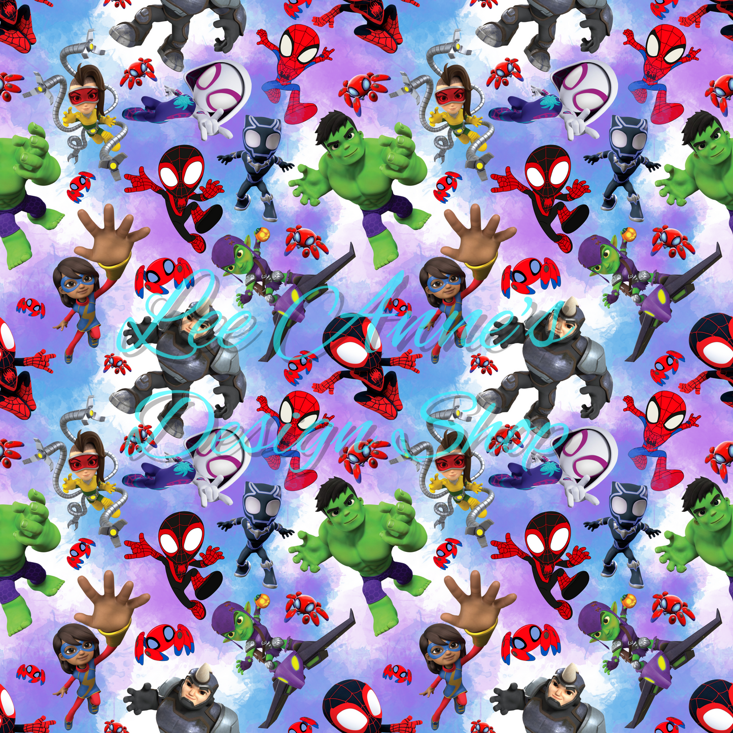 Spider Friends Seamless