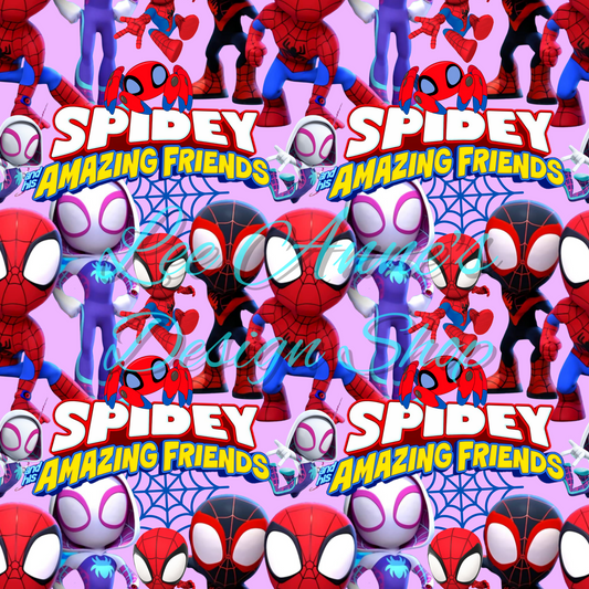 Spider Friends Seamless