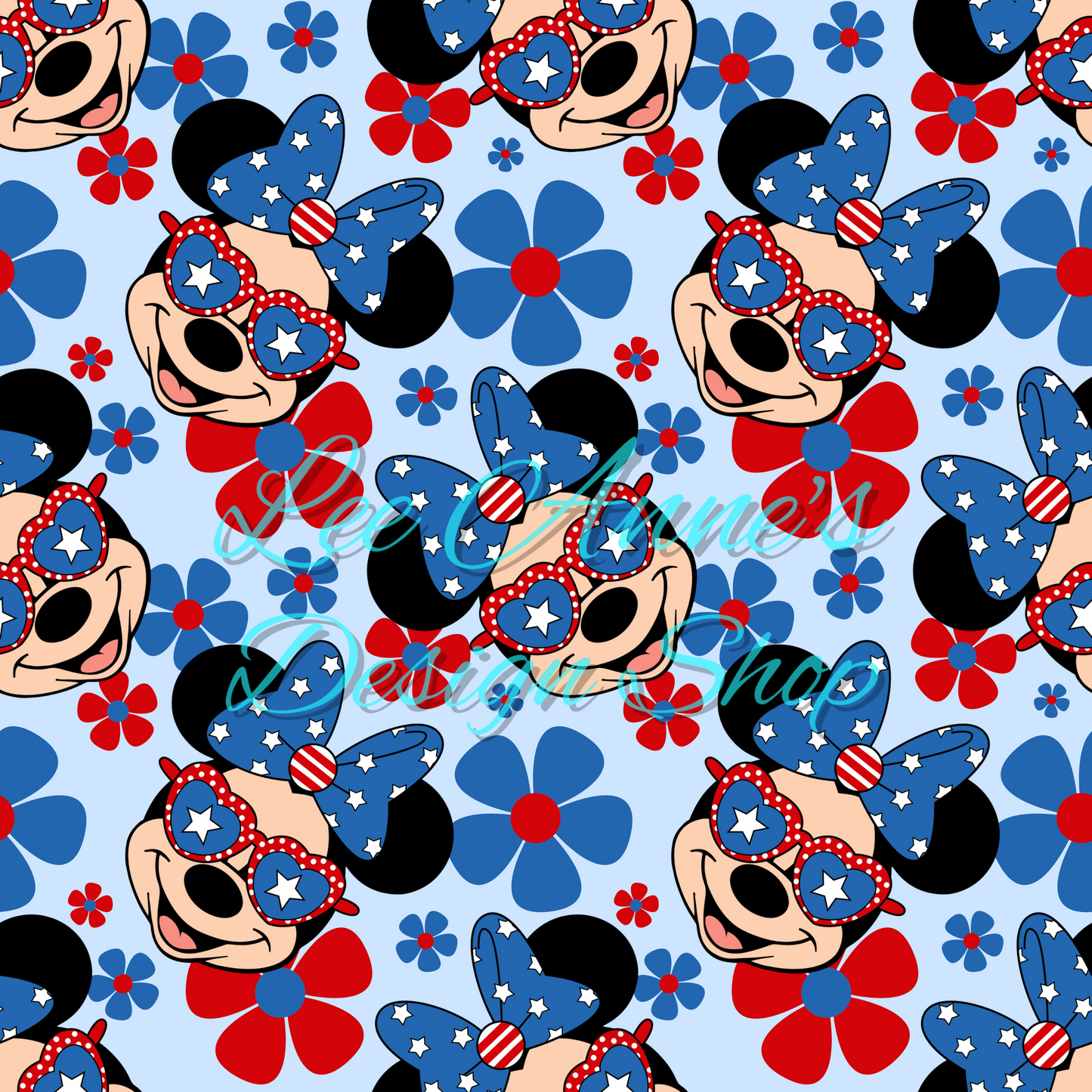 Mouse Fourth July Seamless