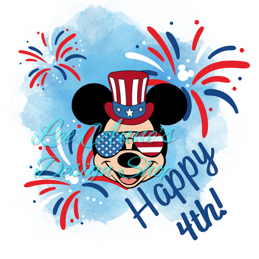 Mouse Fourth July Sublimation