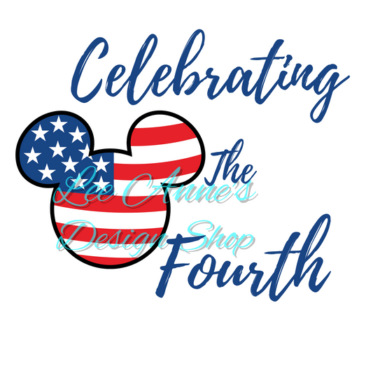 Mouse Fourth July Sublimation